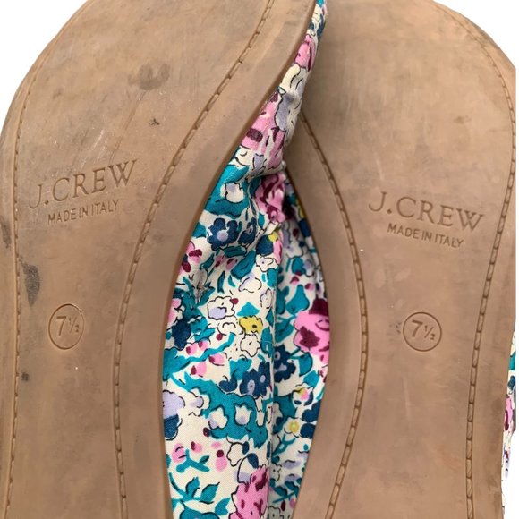 J.Crew Women's Cece Ballet Flats Liberty Floral Pattern Made in Italy Size 7.5 - Picture 9 of 11